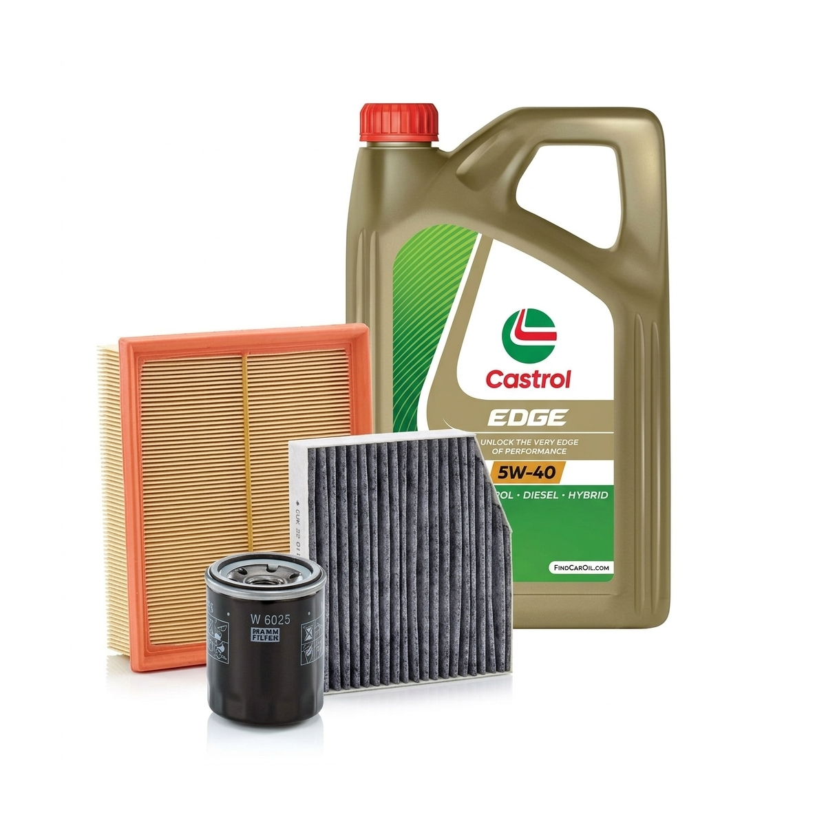Kit revizie ulei Castrol EDGE 5W-40 + filtre Renault Clio 4 1.6 RS Trophy 220 CP – MANN