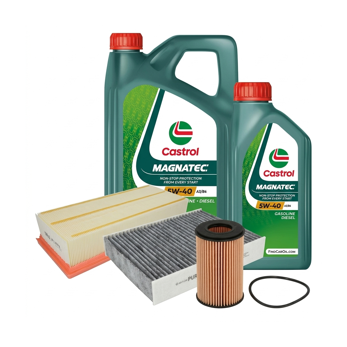 Kit revizie ulei Castrol MAGNATEC 5W-40 A3/B4 + filtre VW Jetta 4 1.8 TSI 170 CP – PURRO