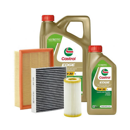 Kit revizie ulei Castrol EDGE 5W-30 LL + filtre VW Passat B8 1.8 TSI 180 CP – MANN
