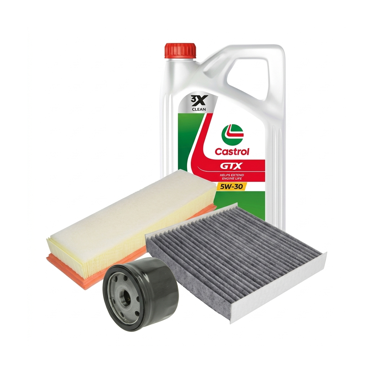 Kit revizie ulei Castrol GTX 5W-30 RN17 + filtre Dacia Sandero 2 1.6 86 CP – PURRO