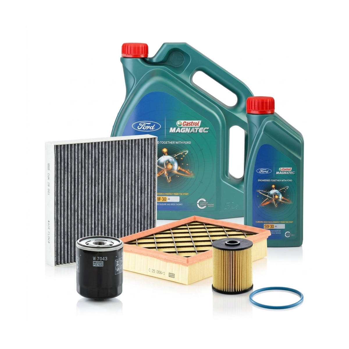 Kit revizie ulei Castrol Ford Magnatec A5 5W-30 – MANN