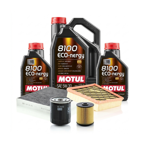 Kit revizie ulei Motul 8100 ECO-NERGY 5W-30 + filtre Ford Mondeo 5 2.0 TDCi Bi-Turbo 210 CP – MANN