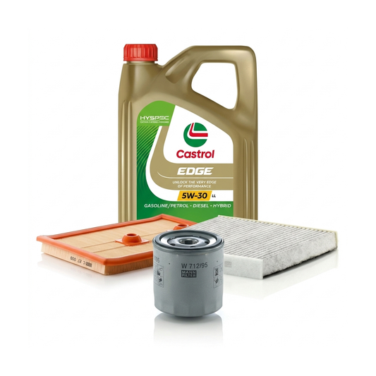 Kit revizie ulei Castrol EDGE 5W-30 LL + filtre Skoda Superb 3 1.4 TSI 4x4 150 CP – MANN