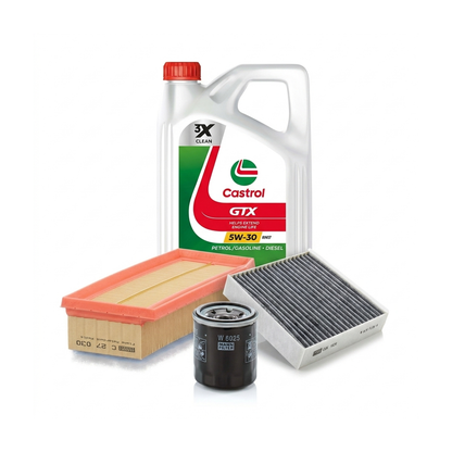 Kit revizie ulei Castrol GTX 5W-30 RN17 + filtre Dacia Duster HS 1.6 SCe 115 CP – MANN