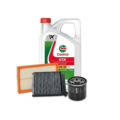 Kit revizie ulei Castrol GTX 5W-30 RN17 + filtre Dacia Duster HS 1.6 SCe 115 LPG 115 CP – Bosch