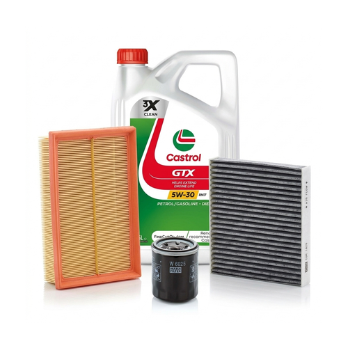Kit revizie ulei Castrol GTX 5W-30 RN17 + filtre Dacia Duster HS 1.6 SCe 115 LPG 115 CP – MANN