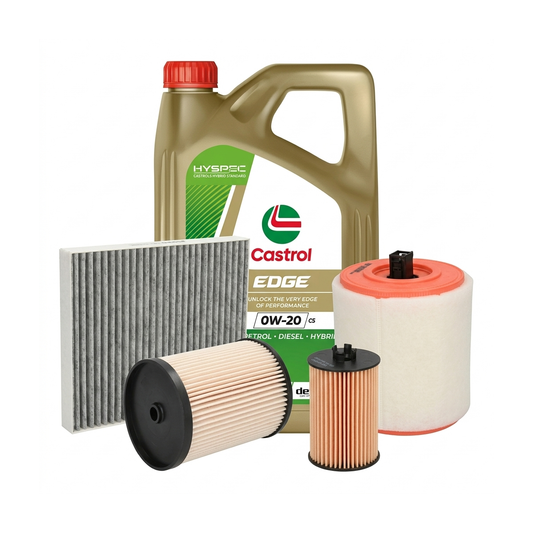 Kit revizie ulei Castrol EDGE 0W-20 C5 + filtre Opel Astra K 1.6 CDTi 95 CP – PURRO