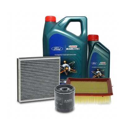Kit revizie ulei Castrol Ford Magnatec 0W-20 + filtre Ford Kuga 2 2.5 150 CP – Bosch