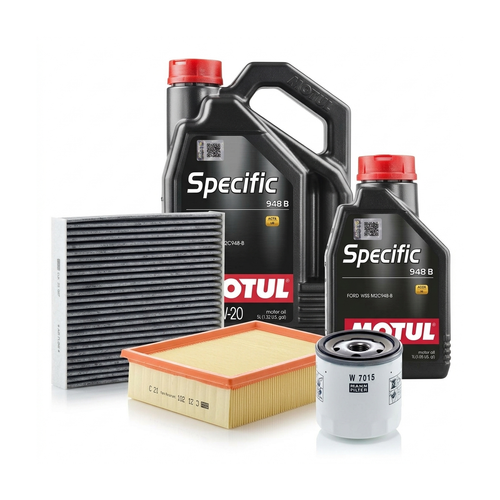 Kit revizie ulei Motul SPECIFIC 948B 5W-20 + filtre Ford Kuga 2 2.5 150 CP – MANN