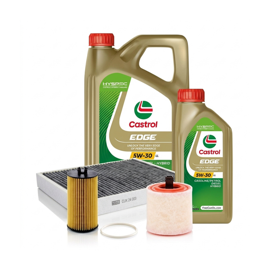 Kit revizie ulei Castrol EDGE 5W-30 LL + filtre Opel Astra K 1.6 Turbo 200 CP – MANN