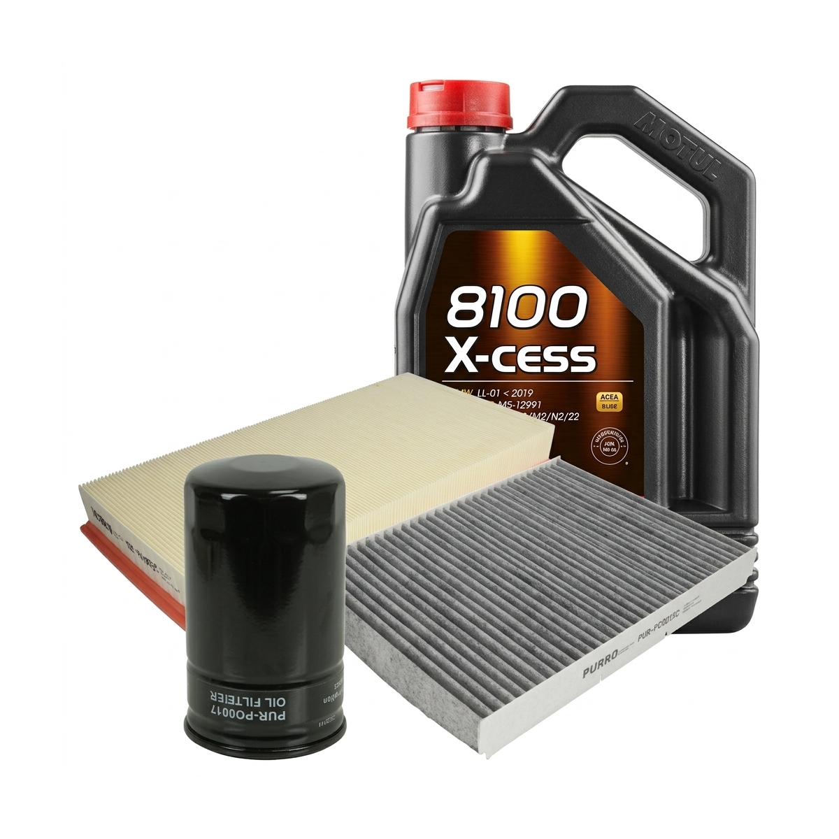 Kit revizie ulei Motul 8100 X-CESS 5W-40 + filtre VW Golf 4 2.0 115 CP – PURRO