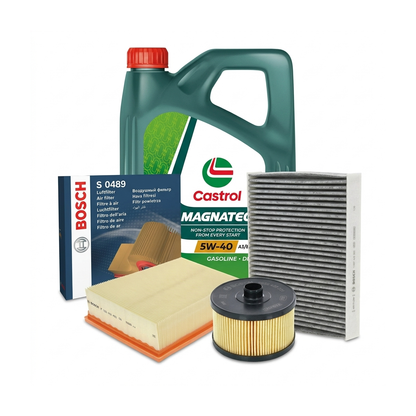 Kit revizie ulei Castrol MAGNATEC 5W-40 A3/B4 + filtre Renault Megane 4 1.2 TCe 130 CP – Bosch