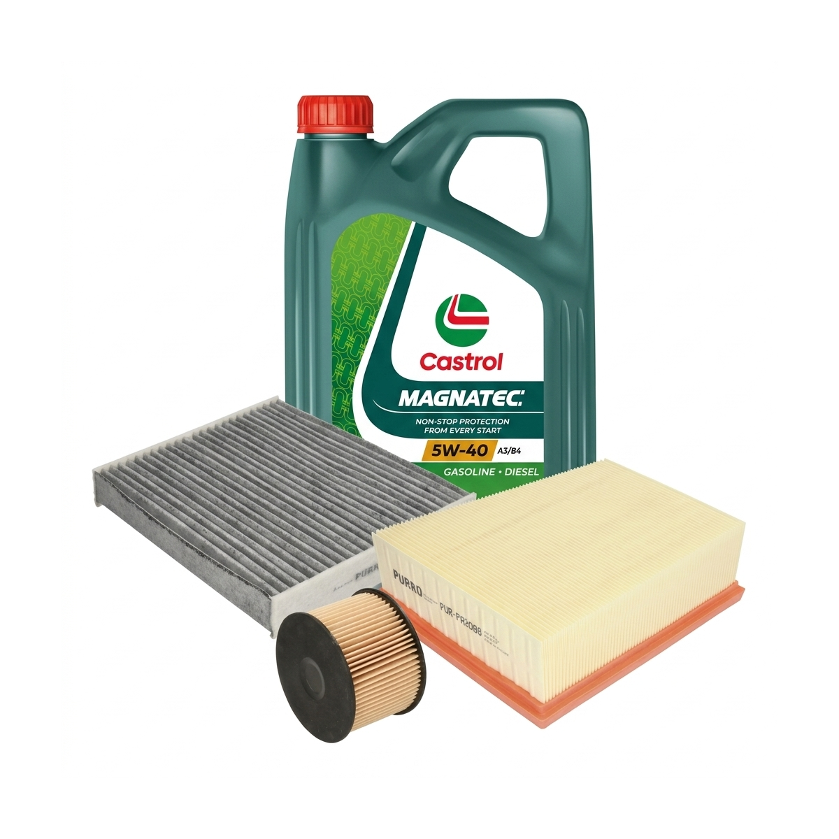 Kit revizie ulei Castrol MAGNATEC 5W-40 A3/B4 + filtre Renault Megane 4 1.2 TCe 130 CP – PURRO
