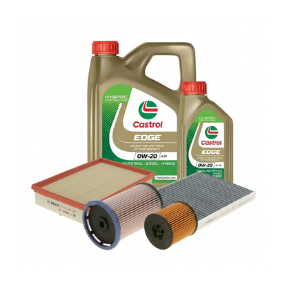 Kit revizie ulei Castrol EDGE 0W-20 LL IV + filtre VW Touran 5T1 2.0 TDI 190 CP – Bosch