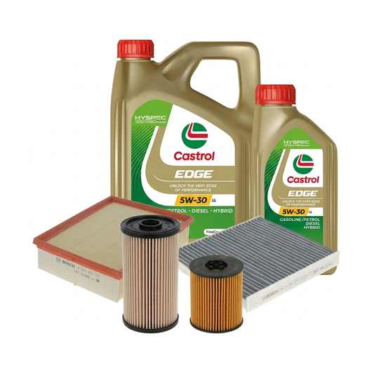 Kit revizie ulei Castrol EDGE 5W-30 LL + filtre VW Tiguan AD1/AX1 2.0 TDI 4motion 190 CP – Bosch