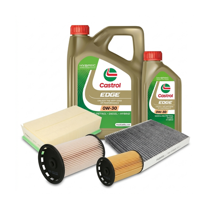 Kit revizie ulei Castrol EDGE 0W-30 + filtre VW Tiguan AD1/AX1 2.0 TDI 4motion 190 CP – PURRO
