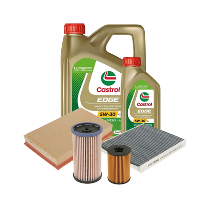 Kit revizie ulei Castrol EDGE 5W-30 LL + filtre VW Tiguan AD1/AX1 2.0 TDI 4motion 240 CP – Bosch