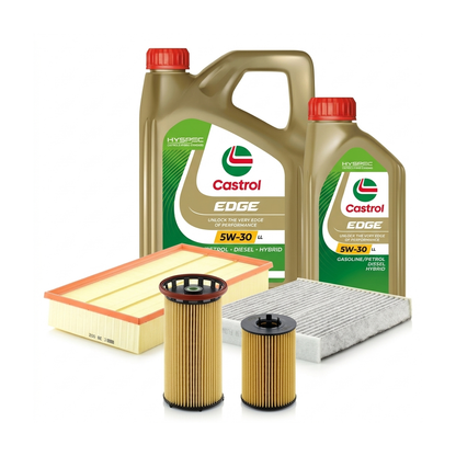 Kit revizie ulei Castrol EDGE 5W-30 LL + filtre VW Tiguan AD1/AX1 2.0 TDI 4motion 240 CP – MANN