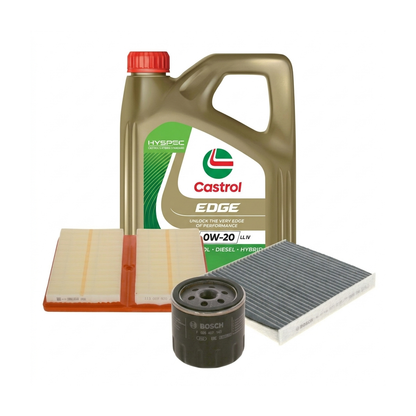 Kit revizie ulei Castrol EDGE 0W-20 LL IV + filtre Skoda Octavia 3 1.0 TSI 115 CP – Bosch
