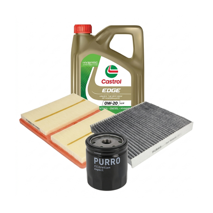 Kit revizie ulei Castrol EDGE 0W-20 LL IV + filtre Skoda Octavia 3 1.0 TSI 115 CP – PURRO