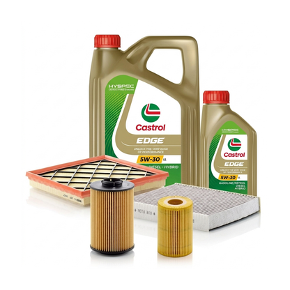Kit revizie ulei Castrol EDGE 5W-30 LL + filtre Opel Astra J 1.7 CDTI 131 CP – MANN