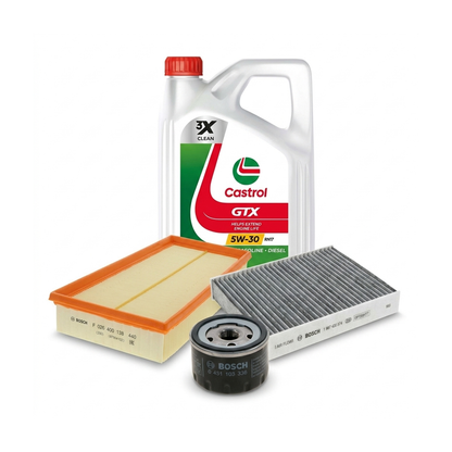 Kit revizie ulei Castrol GTX 5W-30 RN17 + filtre Renault Megane 3 1.6 16V 116 CP – Bosch