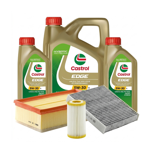 Kit revizie ulei Castrol EDGE 5W-30 LL + filtre VW Tiguan AD1/AX1 2.0 TSI 4motion 220 CP – MANN