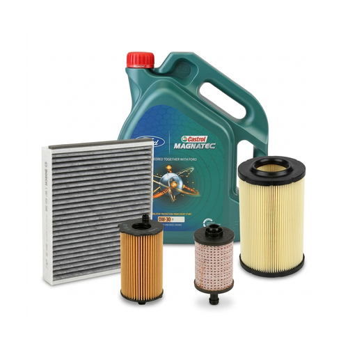 Kit revizie ulei Castrol Ford Magnatec D 0W-30 + filtre Ford Kuga 2 1.5 TDCi 120 CP – Bosch