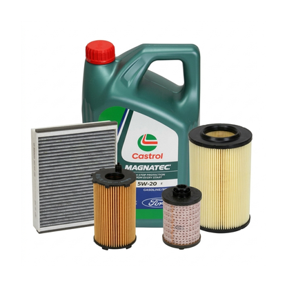 Kit revizie ulei Castrol Magnatec Professional Ford 5W-20 + filtre Ford Kuga 2 1.5 TDCi 120 CP – Bosch