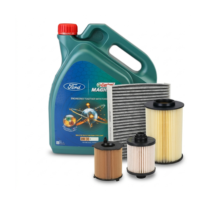 Kit revizie ulei Castrol Ford Magnatec D 0W-30 + filtre Ford Kuga 2 1.5 TDCi 120 CP – PURRO