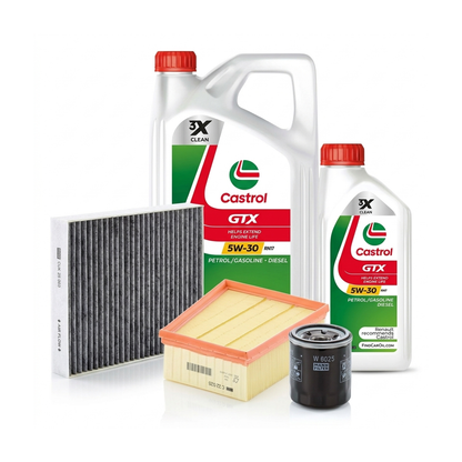 Kit revizie ulei Castrol GTX 5W-30 RN17 + filtre Renault Megane 4 1.6 SCe 115 CP – MANN