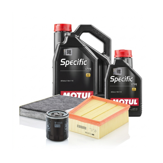 Kit revizie ulei Motul SPECIFIC 17 FE 0W-20 + filtre Renault Megane 4 1.6 SCe 115 CP – MANN