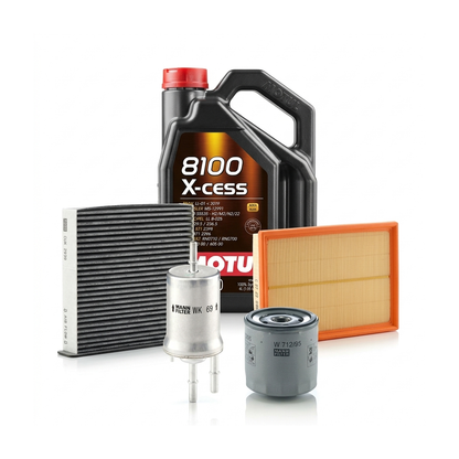 Kit revizie ulei Motul 8100 X-CESS 5W-40 + filtre VW Jetta 4 1.2 TSI 16V 105 CP – MANN