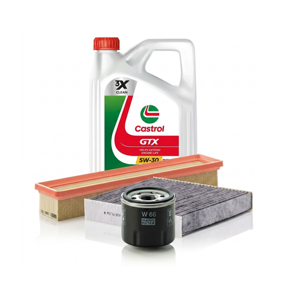 Kit revizie ulei Castrol GTX 5W-30 RN17 + filtre Renault Clio 4 1.2 LPG 16V 73 CP – MANN
