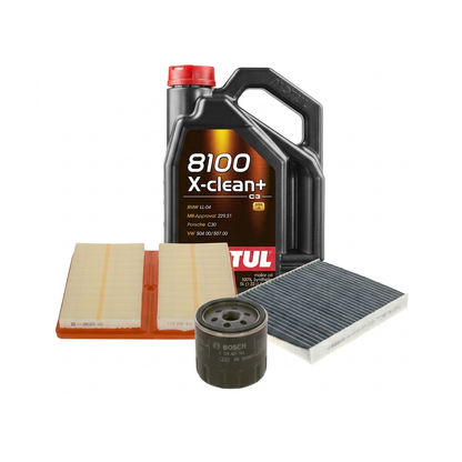 Kit revizie ulei Motul 8100 X-CLEAN+ 5W-30 + filtre VW Golf 7 1.0 TSI 86 CP – Bosch