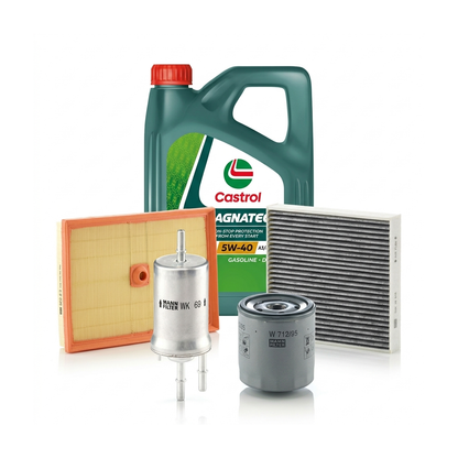 Kit revizie ulei Castrol MAGNATEC 5W-40 A3/B4 + filtre Skoda Fabia 3 1.0 TSI 95 CP – MANN