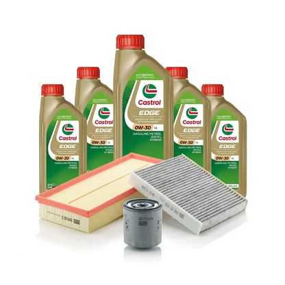 Kit revizie ulei Castrol EDGE 0W-30 LL + filtre Skoda Octavia 3 1.5 TSI 150 CP – MANN