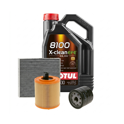 Kit revizie ulei Motul 8100 X-CLEAN EFE 5W-30 + filtre Opel Astra K 1.4 CNG 110 CP – Bosch