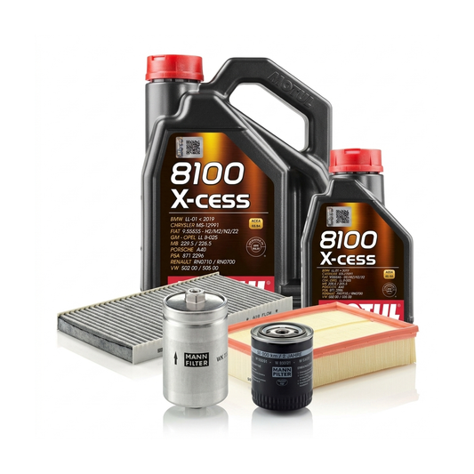 Kit revizie ulei Motul 8100 X-CESS 5W-40 + filtre VW Passat B5.5 2.8 4motion 190 CP – MANN