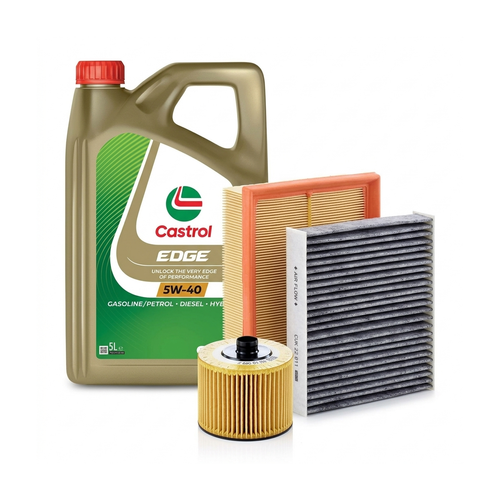Kit revizie ulei Castrol EDGE 5W-40 + filtre Dacia Duster HM 1.2 TCe 125 CP – MANN
