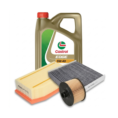 Kit revizie ulei Castrol EDGE 5W-40 + filtre Dacia Duster HM 1.2 TCe 125 4x4 125 CP – PURRO