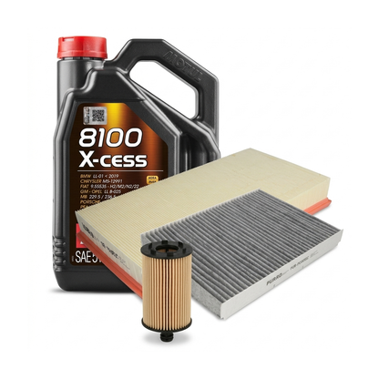 Kit revizie ulei Motul 8100 X-CESS 5W-40 + filtre VW Golf 4 2.3 V5 4motion 150 CP – PURRO