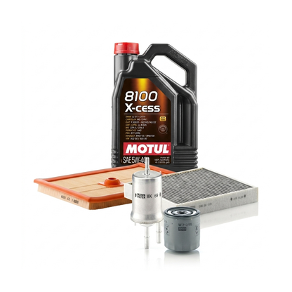 Kit revizie ulei Motul 8100 X-CESS 5W-40 + filtre Skoda Fabia 3 1.4 TSI R5 125 CP – MANN