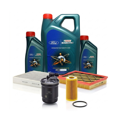 Kit revizie ulei Castrol Ford Magnatec 0W-20 + filtre Ford Focus 4 1.5 EcoBlue 120 CP – MANN
