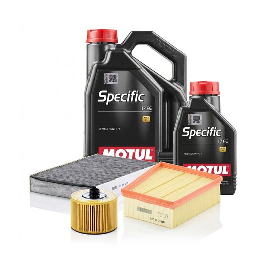 Kit revizie ulei Motul SPECIFIC 17 FE 0W-20 + filtre Renault Megane 4 1.3 TCe 115 116 CP – MANN