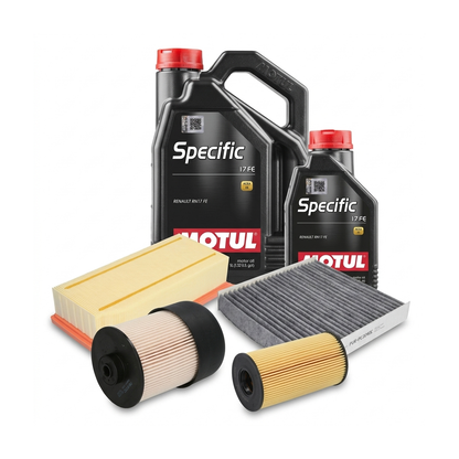 Kit revizie ulei Motul SPECIFIC 17 FE 0W-20 + filtre Dacia Duster HM 1.5 dCi 115 116 CP – PURRO