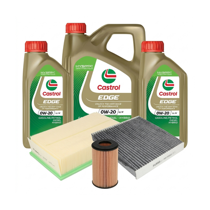 Kit revizie ulei Castrol EDGE 0W-20 LL IV + filtre Skoda Octavia 3 2.0 TSI 190 CP – PURRO