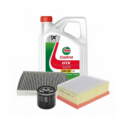Kit revizie ulei Castrol GTX 5W-30 RN17 + filtre Renault Talisman LP 1.8 TCe 225, 224 CP – Bosch