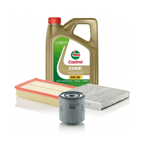 Kit revizie ulei Castrol EDGE 5W-30 LL + filtre VW Golf 7 1.5 TGI 130 CP – MANN