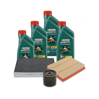 Kit revizie ulei Castrol Magnatec Professional Ford 5W-20 + filtre Ford Focus 4 1.5 Ti-VCT 123 CP – Bosch